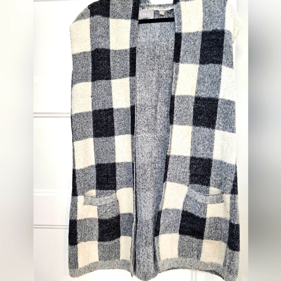 Cyrus Women's Sleeveless Long Cardigan with Hood Sz Medium - Picture 7 of 8